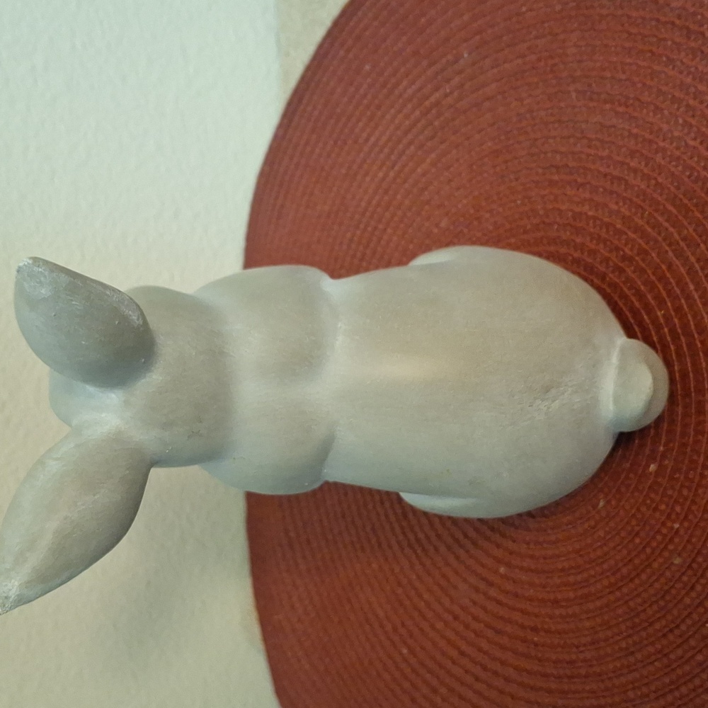 Gray Rabbit Sculpture - Picture 3 of 7